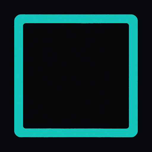 Siyah kare.
In-Game asset.  2d.  High contrast.  No shadows