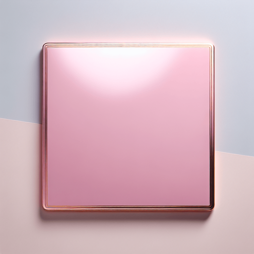 clean pink enamel board witha very thin border