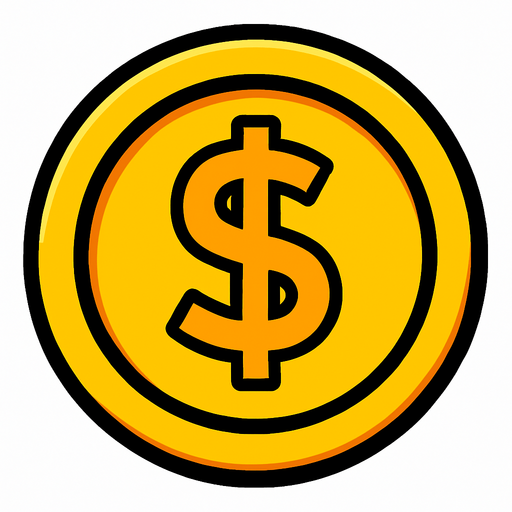 coin.
In-Game asset.  2d.  High contrast.  No shadows