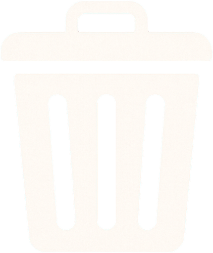 çöp kutusu logosu fakat kırmızı arka planlı (çöp kutusu logosu beyaz renkte olacak).
In-Game asset.  2d.  High contrast.  No shadows