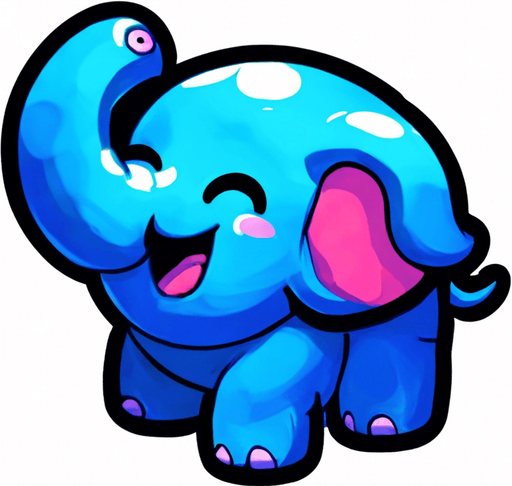 The same little elephant looking scared and looking straight at the viewer, legs flailing as if falling