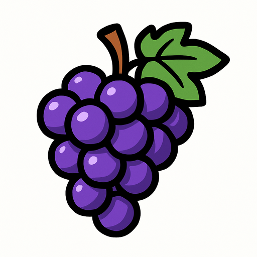 Üzüm.
In-Game asset.  2d.  High contrast.  No shadows