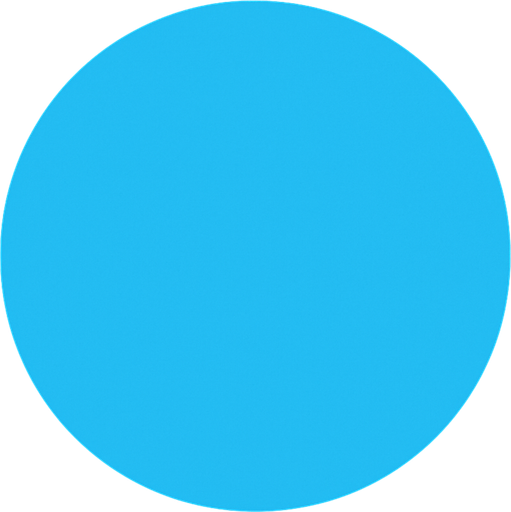 sky blue circle.
In-Game asset.  2d.  High contrast.  No shadows