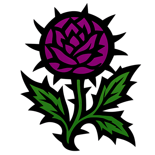 thorn flower.
In-Game asset.  2d.  High contrast.  No shadows