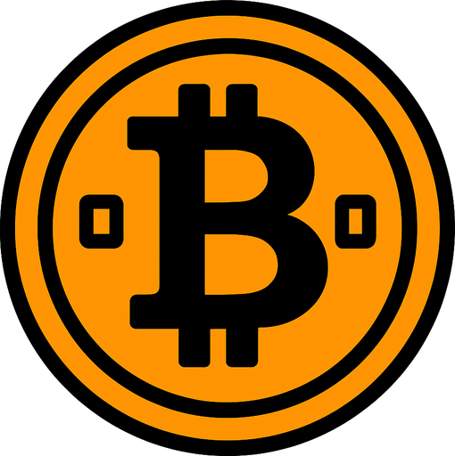 Bitcoin.
In-Game asset.  2d.  High contrast.  No shadows