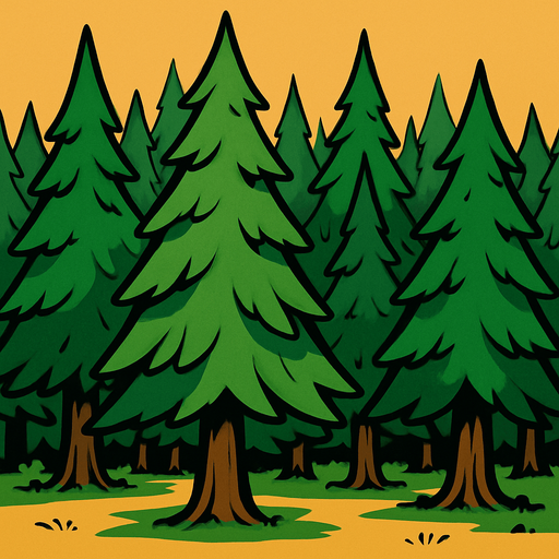 orman büyük olsun.
In-Game asset.  2d.  High contrast.  No shadows