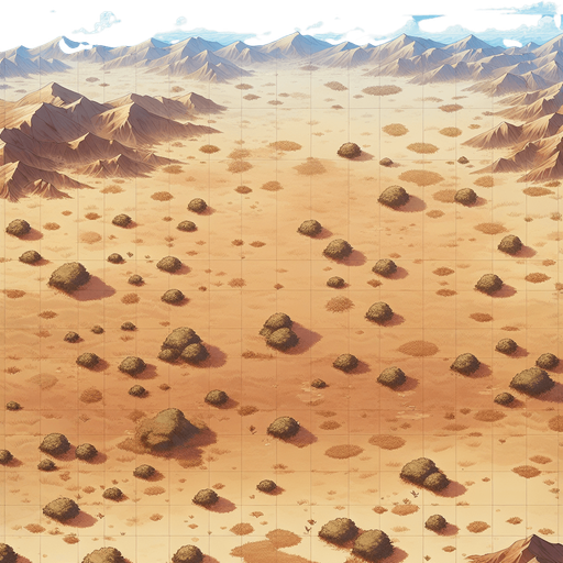 2d anime top down view style brown plains landscape image game photo.