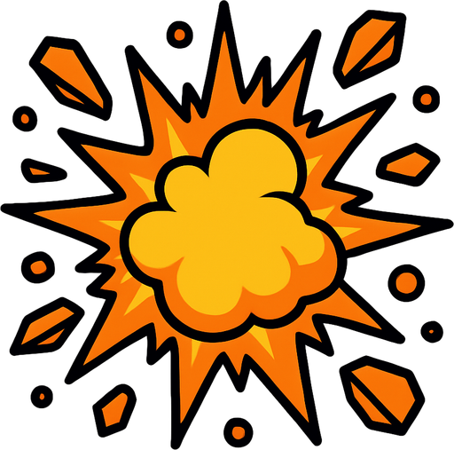 blast.
In-Game asset.  2d.  High contrast.  No shadows