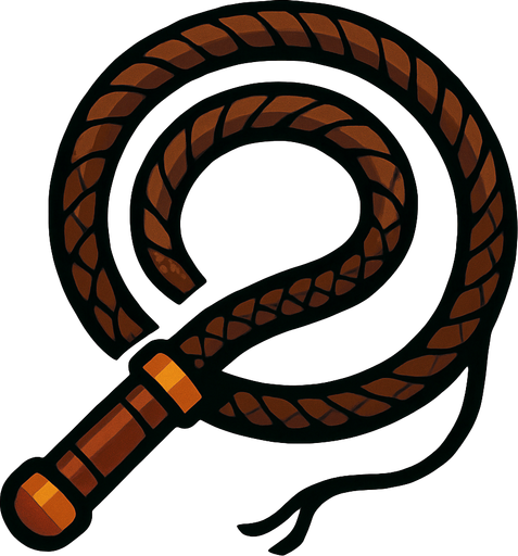 whip.
In-Game asset.  2d.  High contrast.  No shadows
