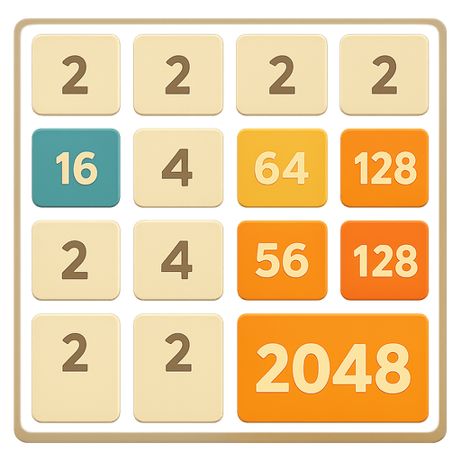 2048 oyunu için içinde sayılar yazan kutucuklar oluştur