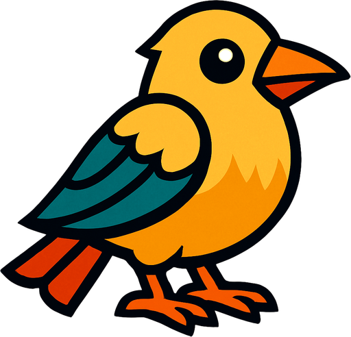 Bird.
In-Game asset.  2d.  High contrast.  No shadows