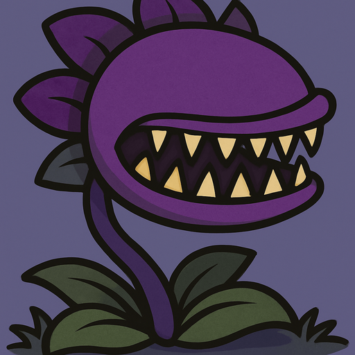 que sea morada y que no tenga  ojos