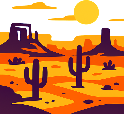 desertscenery.
In-Game asset.  2d.  High contrast.  No shadows