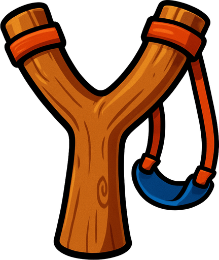 Big Slingshot.
In-Game asset.  2d.  High contrast.  No shadows