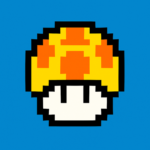 8bit powerUp.
In-Game asset.  2d.  High contrast.  No shadows