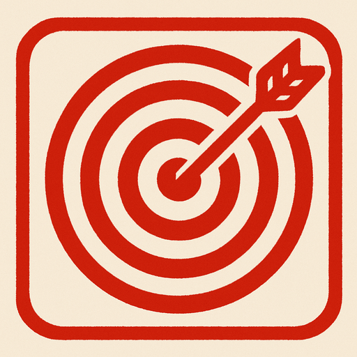 Target.
In-Game asset.  2d.  High contrast.  No shadows red