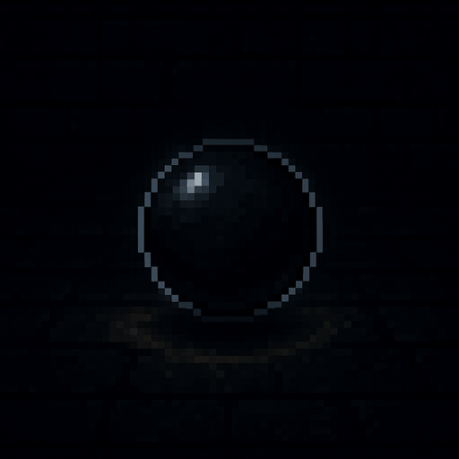 16 bit image black dark lighting orb ball
In-Game asset.  2d.