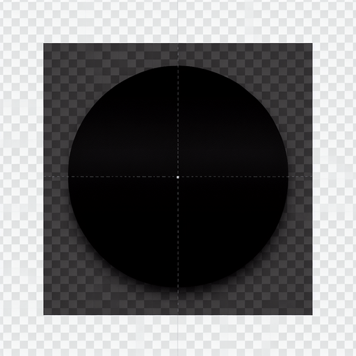 simple black circle no background
Single Game Texture. In-Game asset. 2d. Blank background. High contrast. No shadows.