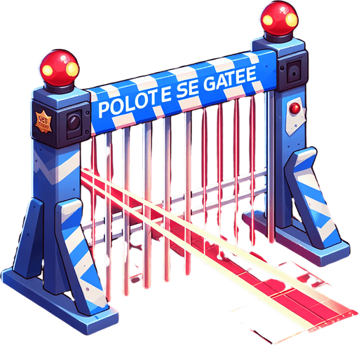 Type	Standard Design	Unique Alternative	Special Behavior
Barrier	Police tape	Laser gate	Briefly toggles on/off.
Single Game Texture.  In-Game asset.  2d.  Blank background.  High contrast.  No shadows