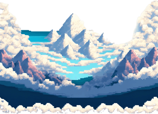 Transform this into a bubble booble level from the arcade game of the 90s