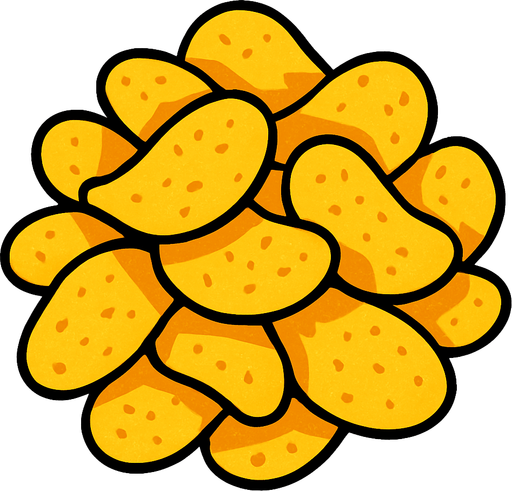 chips.
In-Game asset.  2d.  High contrast.  No shadows