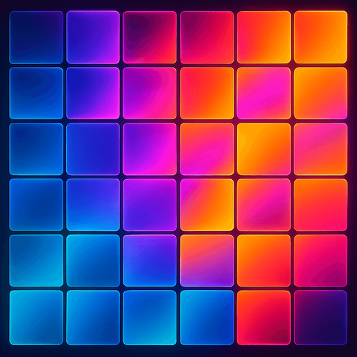 Pack of grid squares. future. HD colors.