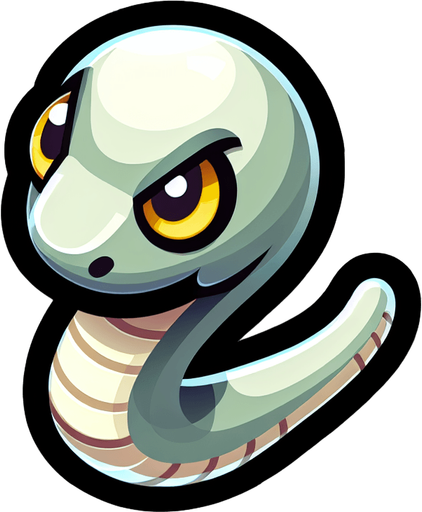 Single snake head segment. Seen from above. Cartoon.
Single Game Texture. In-Game asset. 2d. Blank background. High contrast. No shadows.
