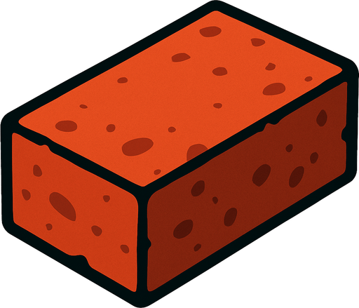 Brick.
In-Game asset.  2d.  High contrast.  No shadows