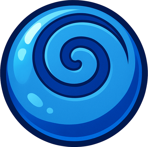 circle blue candy.
In-Game asset.  2d.  High contrast.  No shadows
