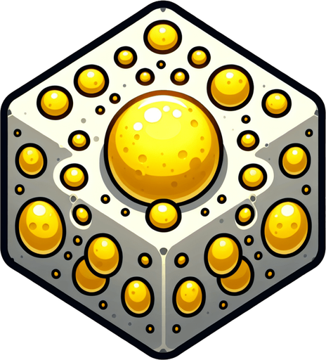 cellula gialla.
Single Game Texture. In-Game asset. 2d. Blank background. High contrast. No shadows.