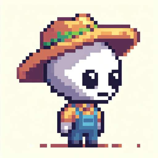 pixel art of a cute alien farmer, side view.
Game asset. 2d. Blank background. High contrast. No shadows.