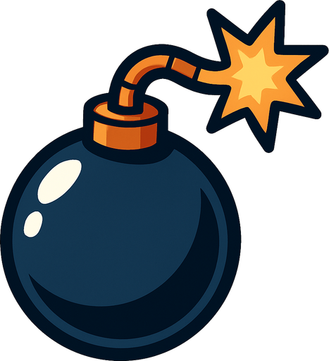 Bomb.
In-Game asset.  2d.  High contrast.  No shadows