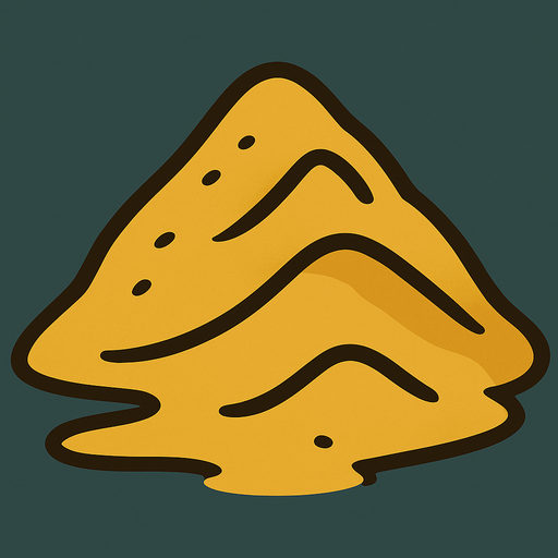 Pile of yellow sand