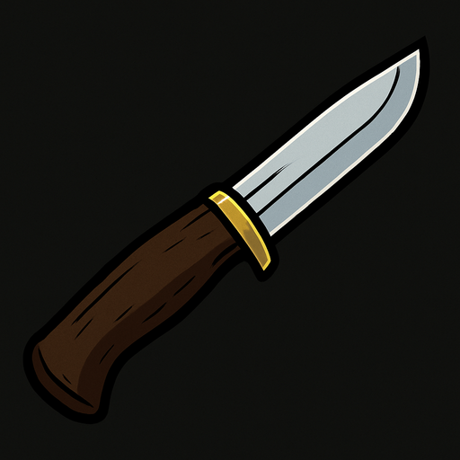 Mora knife classic.
In-Game asset.  2d.  High contrast.  No shadows