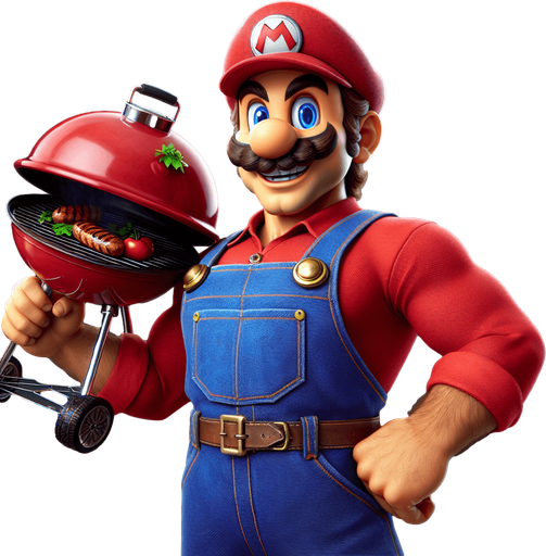 marıo holdıng a grıll