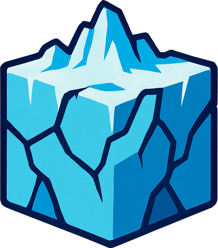 glacierbg block.
In-Game asset.  2d.  High contrast.  No shadows