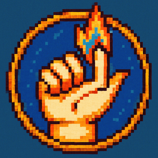 A retro pixel style, colourful, RPG style.