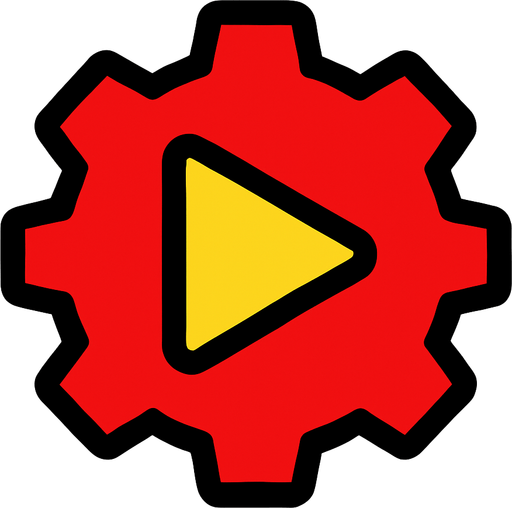 youtube studio logo with no text only logo.
In-Game asset.  2d.  High contrast.  No shadows