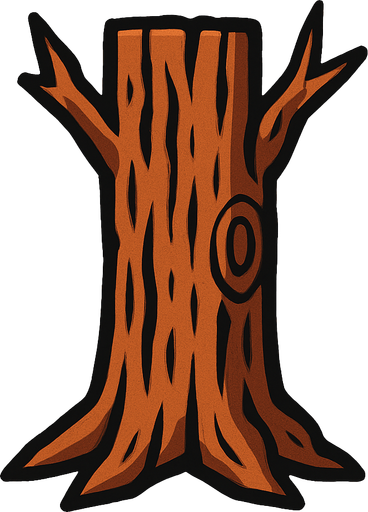 agaç gövdesi 2d.
In-Game asset.  2d.  High contrast.  No shadows
