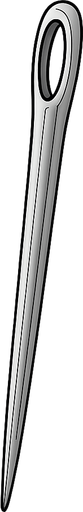 Skapa en realistic nål. No background. Transparent background. Blank background. No shadows. 2d. In-Game asset. flat