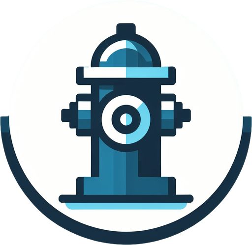 a blue hydrant round icon
Single Game Texture.  In-Game asset.  2d.  High contrast.  No shadows