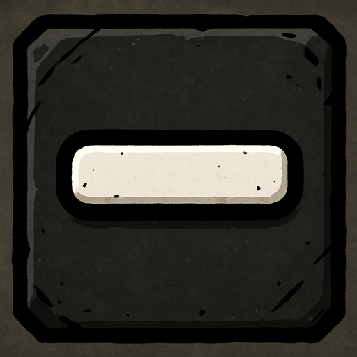 matematikteki eksi sembolü.
In-Game asset.  2d.  High contrast