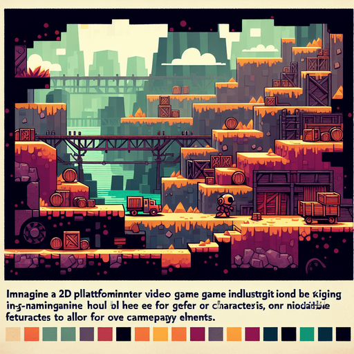 2D Platformer Background in Mine.
Single Game Texture. In-Game asset. 2d. Blank background. High contrast. No shadows.