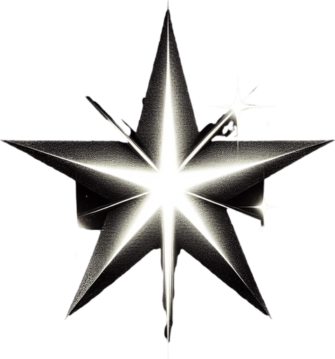 Star illustration shinny.
Single Game Texture.  Blank background.  High contrast.  No shadows