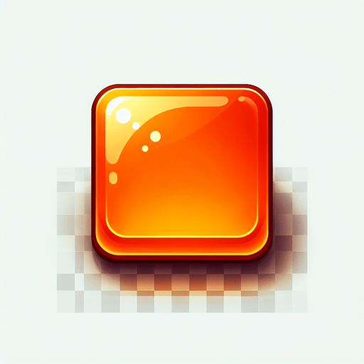 arka planı olmayan şefaf ruruncu bi kare.
Single Game Texture. In-Game asset. 2d. Blank background. High contrast. No shadows.