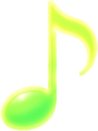 A single glowing green melody symbol in the center, surrounded by soft blue light, abstract sound waves gently radiating outward, dreamy and minimalistic background, magical atmosphere, high contrast lighting, perfect for a music-themed game, 4K, highly detailed.
In-Game asset.  2d.  High contrast.  No shadows