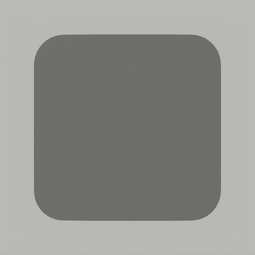 Cuadrado gris con lados circulares