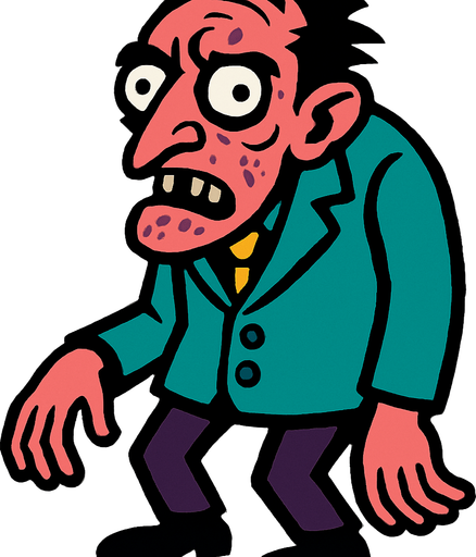 Homme bizzare.
In-Game asset.  2d.  High contrast.  No shadows