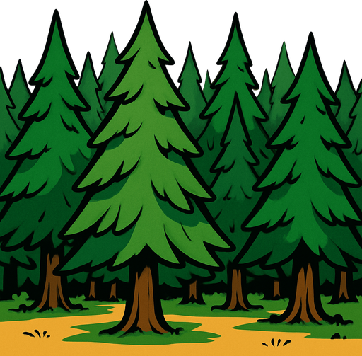 orman büyük olsun.
In-Game asset.  2d.  High contrast.  No shadows