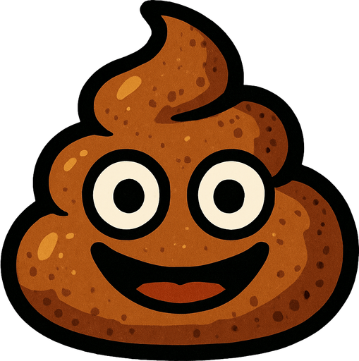 kaka yüzü.
In-Game asset.  2d.  High contrast.  No shadows